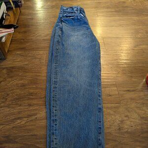Good American Denim High Waisted Barrel Leg Size 8-10
